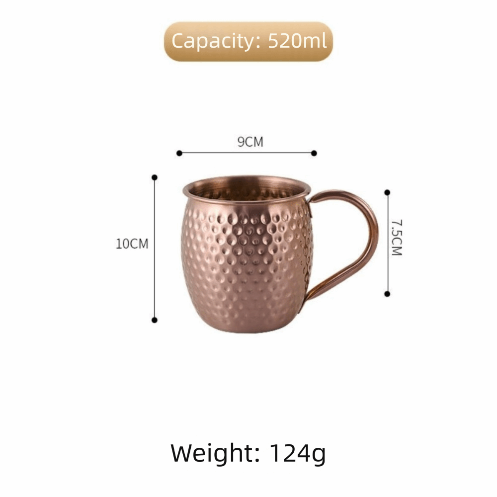 Wine Bottle Size - Caneca criativa moscow mule de 520ml,