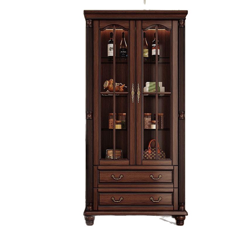 Wine & Beer Packages - Vitrine de vidro combinada com madeira