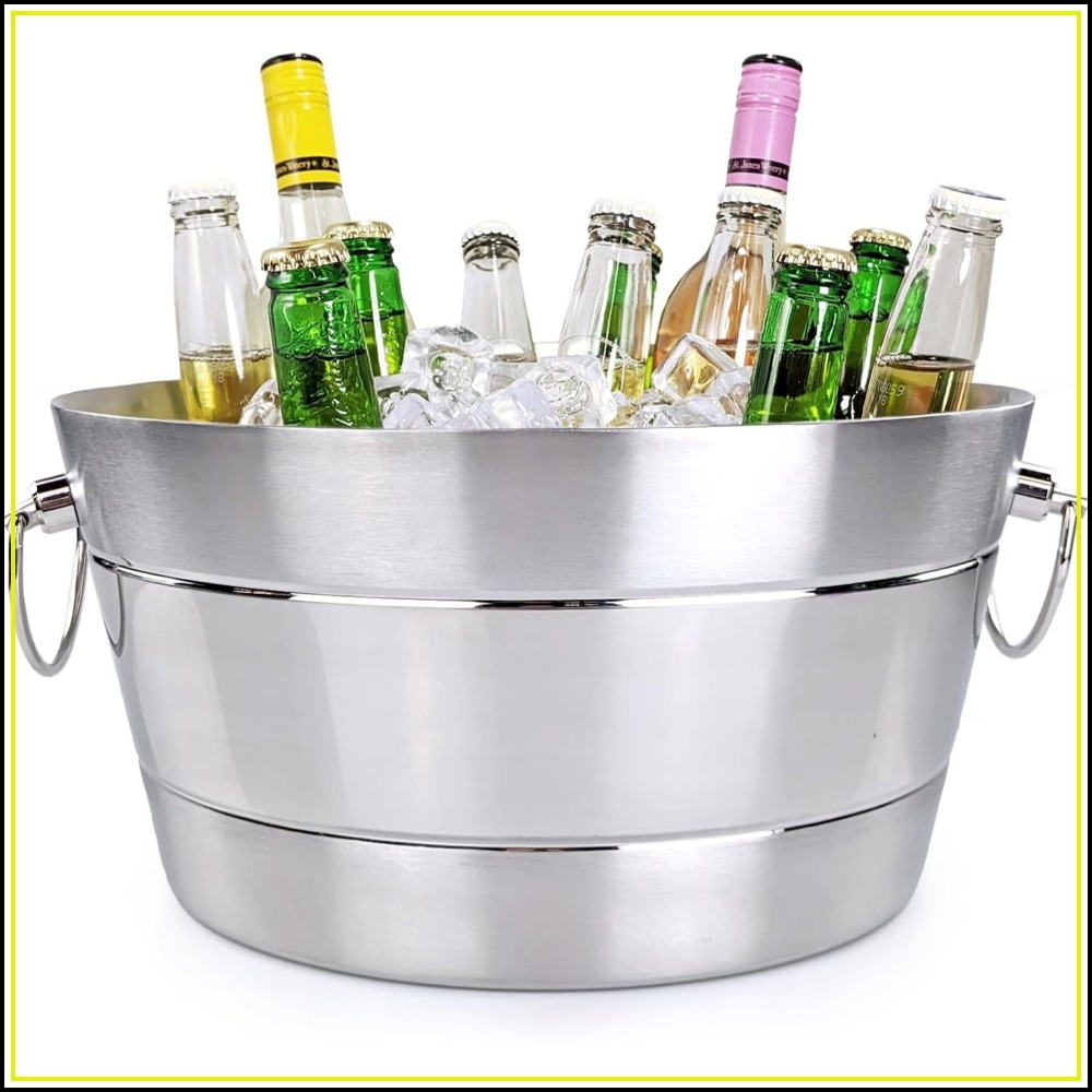 Wine Beer Images - Balde de Gelo de Aço Inoxidável