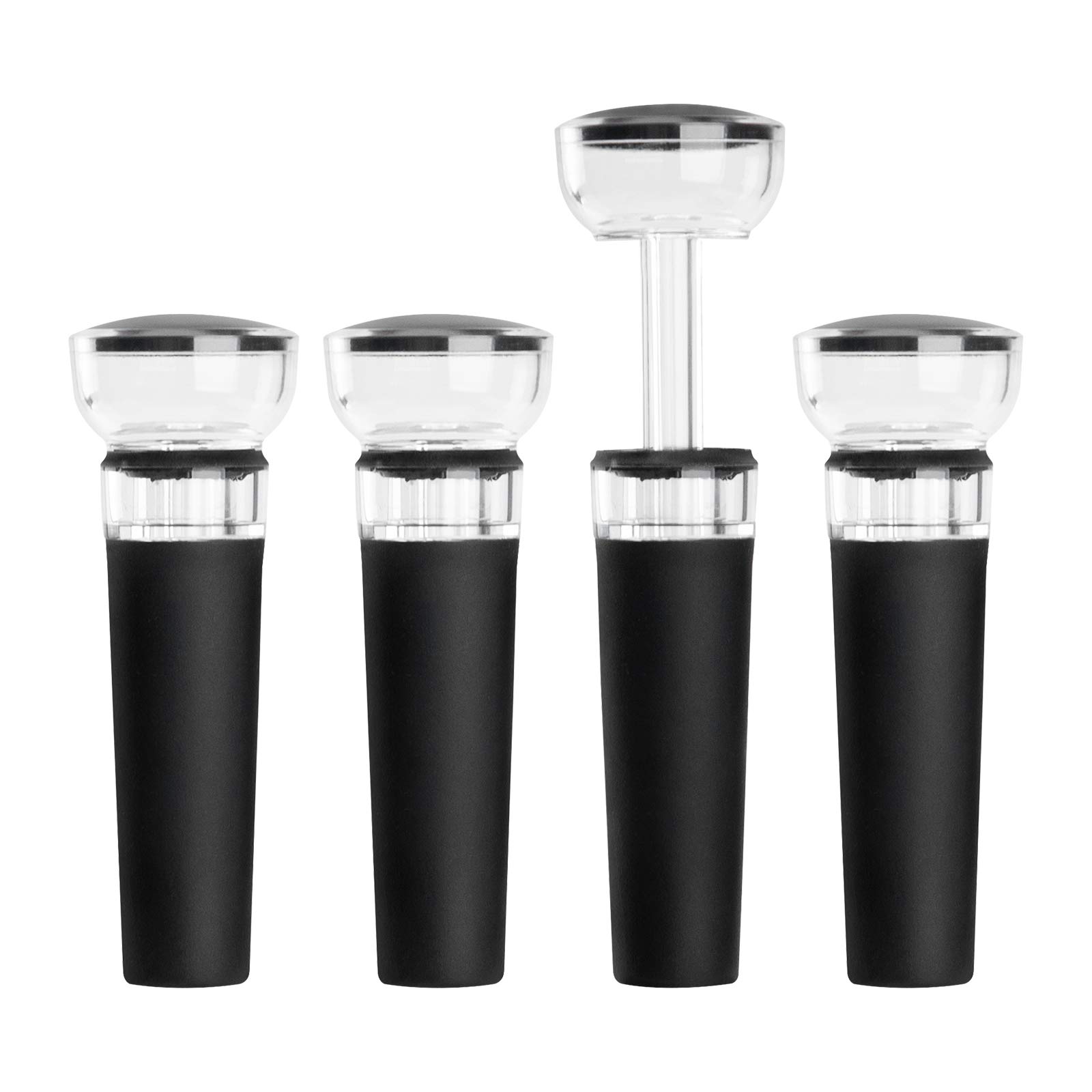 Wine Stopper Vacuum - Kit com 4 Tampas para Vinho