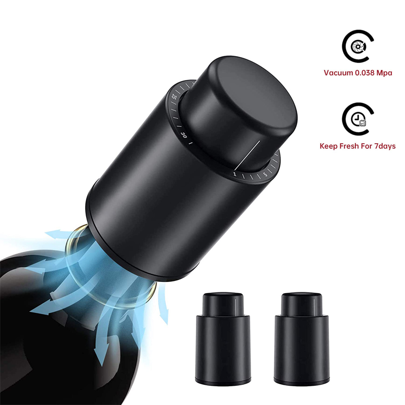 Wine Stopper Vacuum - LMETJMA Rolhas de garrafa de vinho