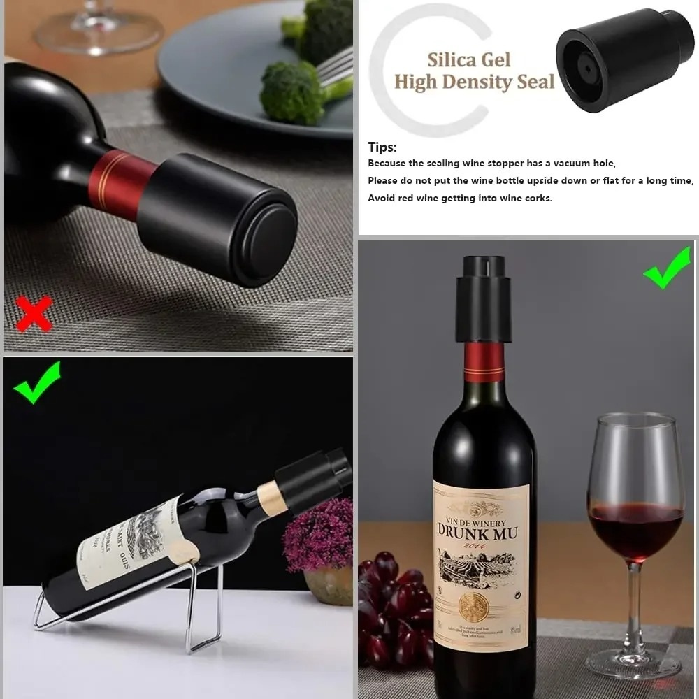 Tampa de Vinho Reutilizável co - Wine Stopper Vacuum avaliação e preço