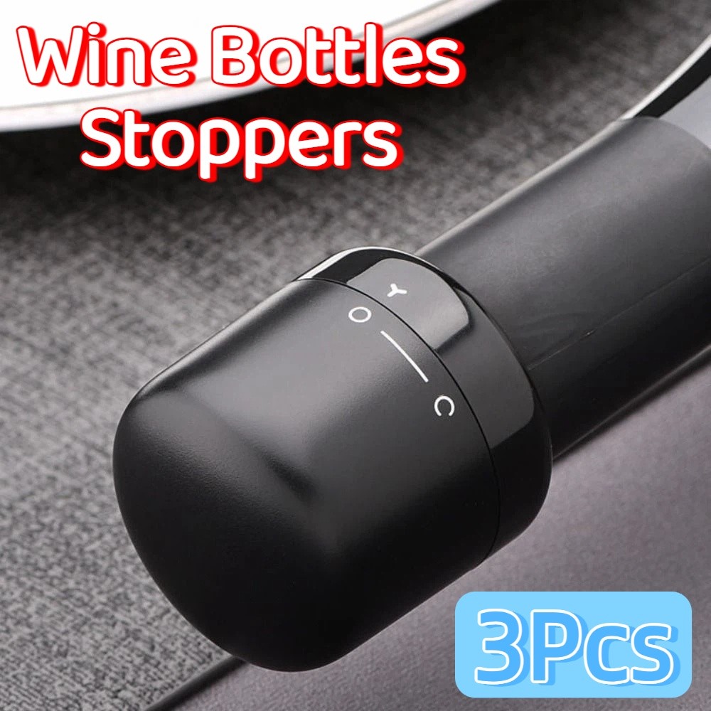 3 Peças de Tampas de Garrafa d - Wine Stopper Vacuum avaliação e preço