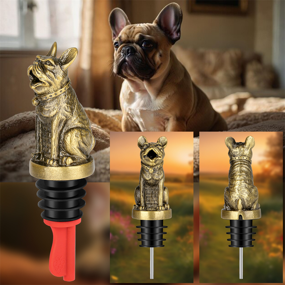 Bonito buldogue francês vinho  - Wine Stopper Vacuum avaliação e preço