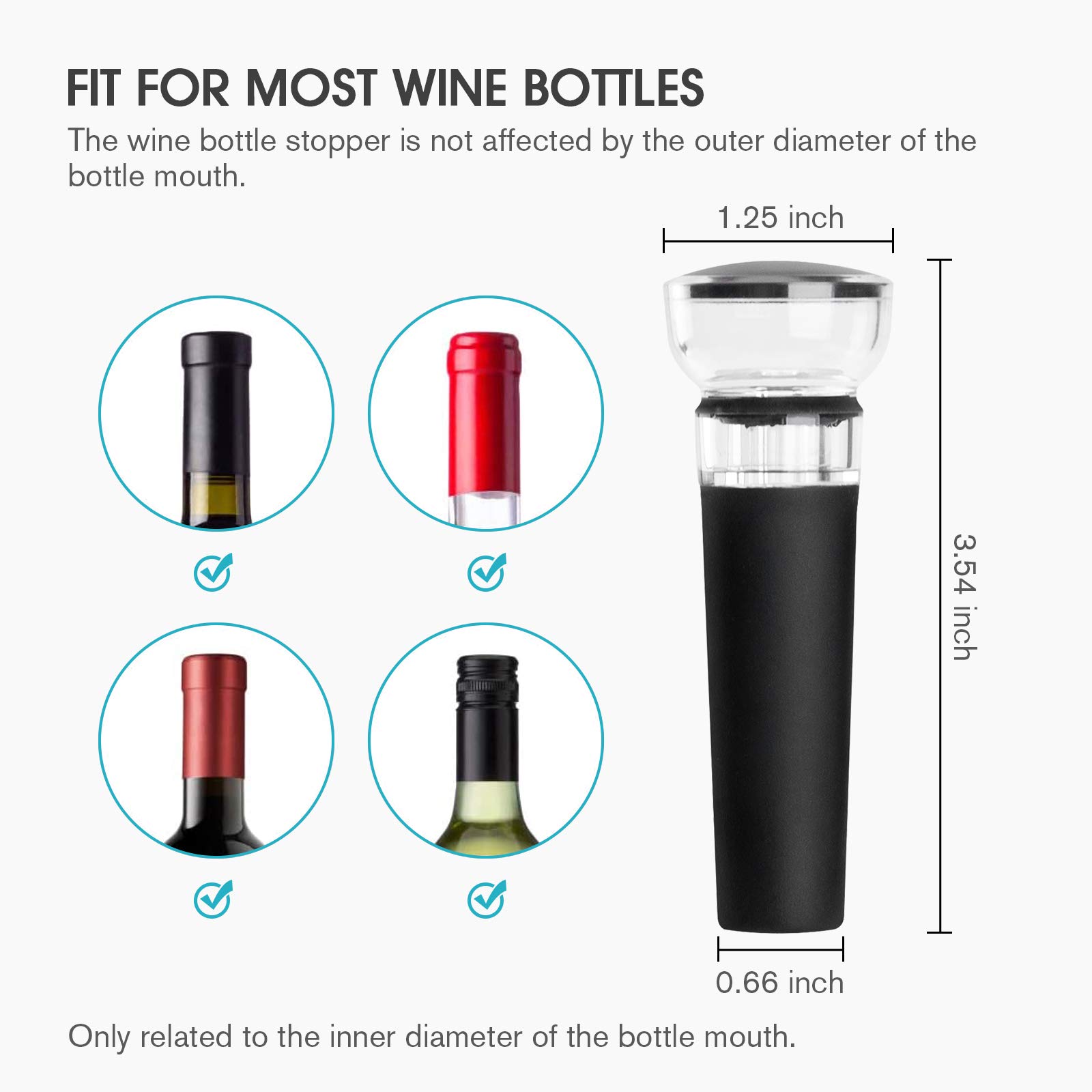 Kit com 4 Tampas para Vinho co - Wine Stopper Vacuum avaliação e preço